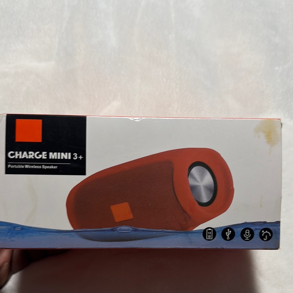 Charge Mini 3+ Portable Wireless Speaker - Red